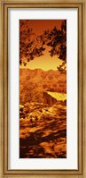 Framed Mountain range, Mather Point, Grand Canyon National Park, Arizona