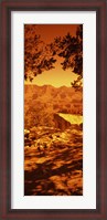 Framed Mountain range, Mather Point, Grand Canyon National Park, Arizona