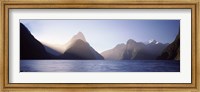 Framed Milford Sound, Fiordland National Park, South Island, New Zealand