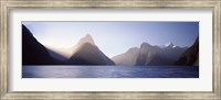 Framed Milford Sound, Fiordland National Park, South Island, New Zealand