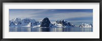 Framed Glacier along straits, Lamaire Channel, Antarctic Peninsula, Antarctica