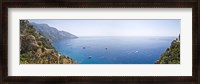 Framed Town at the coast, Positano, Amalfi Coast, Salerno, Campania, Italy