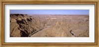 Framed Oxbow bend in a canyon, Fish River Canyon, Namibia
