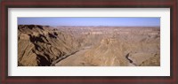 Framed Oxbow bend in a canyon, Fish River Canyon, Namibia