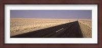 Framed Road passing through a landscape, Sperrgebiet, Namib Desert, Namibia