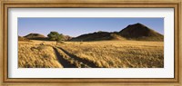 Framed Trails passing through a desert, Namibia
