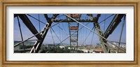 Framed Ferris wheel frame, Prater Park, Vienna, Austria