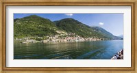 Framed Town at the waterfront, Sala Comacina, Lake Como, Como, Lombardy, Italy