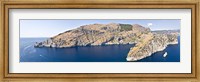 Framed Island in the sea, Punta Campanella, Bay of Ieranto, Capri, Naples, Campania, Italy