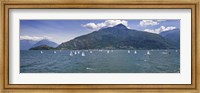 Framed Sailboats in the lake, Lake Como, Como, Lombardy, Italy