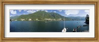 Framed Sailboat in a lake, Lake Como, Como, Lombardy, Italy