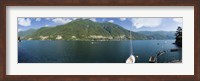 Framed Sailboat in a lake, Lake Como, Como, Lombardy, Italy