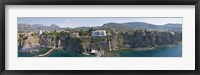 Framed Town on a cliff, Sorrento, Naples, Campania, Italy