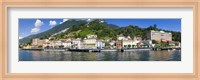 Framed Town at the waterfront, Tremezzo, Lake Como, Como, Lombardy, Italy