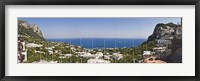 Framed Town at the waterfront, Marina Grande, Capri, Campania, Italy