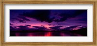 Framed Sunset over an island viewed from Applecross Peninsula, Isle of Skye, Inner Hebrides, Hebrides, Scotland