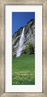 Framed Murrenbach Falls, Lauterbrunnen Valley, Berne Canton, Switzerland