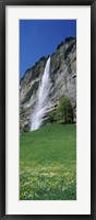 Framed Murrenbach Falls, Lauterbrunnen Valley, Berne Canton, Switzerland