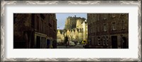 Framed Edinburgh Castle and street view, Edinburgh, Scotland