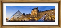 Framed Pyramids in front of a museum, Louvre Pyramid, Musee Du Louvre, Paris, Ile-de-France, France