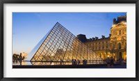 Framed Pyramid in front of the Louvre Museum, Paris, France