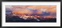 Framed Purple Clouds Over Monte Fitz Roy, Argentina