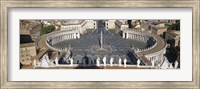 Framed High angle view of a town square, St. Peter's Square, Vatican city, Rome, Lazio, Italy