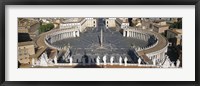 Framed High angle view of a town square, St. Peter's Square, Vatican city, Rome, Lazio, Italy