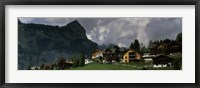 Framed Buildings in a village, Engelberg, Obwalden Canton, Switzerland