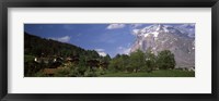 Framed Mt Wetterhorn, Grindelwald, Bernese Oberland, Berne Canton, Switzerland