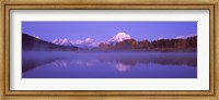 Framed Reflection of mountains in a river, Oxbow Bend, Snake River, Grand Teton National Park, Teton County, Wyoming, USA
