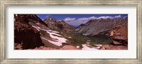 Framed Rock formations, Maroon Bells, West Maroon Pass, Crested Butte, Gunnison County, Colorado, USA