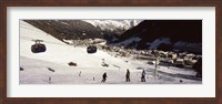 Framed Ski lift in a ski resort, Sankt Anton am Arlberg, Tyrol, Austria