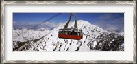 Framed Overhead cable car in a ski resort, Snowbird Ski Resort, Utah