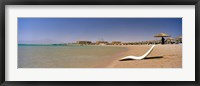 Framed Chaise longue on the beach, Soma Bay, Hurghada, Egypt
