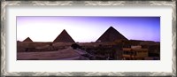 Framed Pyramids at sunset, Giza, Egypt