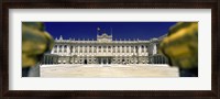 Framed Facade of a palace, Madrid Royal Palace, Madrid, Spain