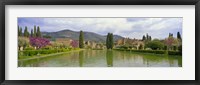 Framed Pond at a villa, Hadrian's Villa, Tivoli, Lazio, Italy