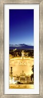 Framed Town square with St. Peter's Basilica in the background, Piazza del Popolo, Rome, Italyy (vertical)