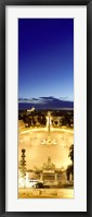 Framed Town square with St. Peter's Basilica in the background, Piazza del Popolo, Rome, Italyy (vertical)