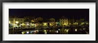 Framed Boats at a harbor, La Maddalena, Arcipelago Di La Maddalena National Park, Sardinia, Italy