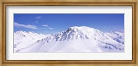 Framed Snowcapped mountain range, Ski Stuben, Arlberg, Vorarlberg, Austria