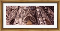 Framed Architectural detail of a cathedral, Cologne Cathedral, Cologne, North Rhine Westphalia, Germany