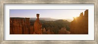 Framed Rock formations in a canyon, Thor's Hammer, Bryce Canyon National Park, Utah, USA