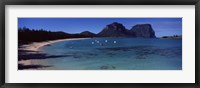 Framed Coastline, Lagoon Beach, Mt Gower, Lord Howe Island, New South Wales, Australia