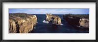 Framed Rock formations in the ocean, Campbell National Park, Great Ocean Road, Victoria, Australia
