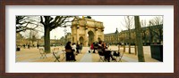 Framed Arc De Triomphe Du Carrousel, Musee Du Louvre, Paris, Ile-de-France, France