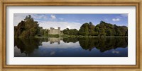 Framed Lake and 19th Century Gothic Revival Johnstown Castle, Co Wexford, Ireland