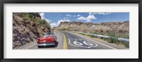 Framed Vintage car on Route 66, Arizona