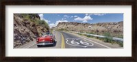 Framed Vintage car on Route 66, Arizona